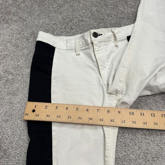 Rag & Bone Colorblock Skinny Ankle Denim Jeans Womens 30 Black White Mid Rise - Picture 11 of 14